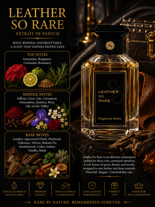 Leather so Rare - Fragrance World - 100ml