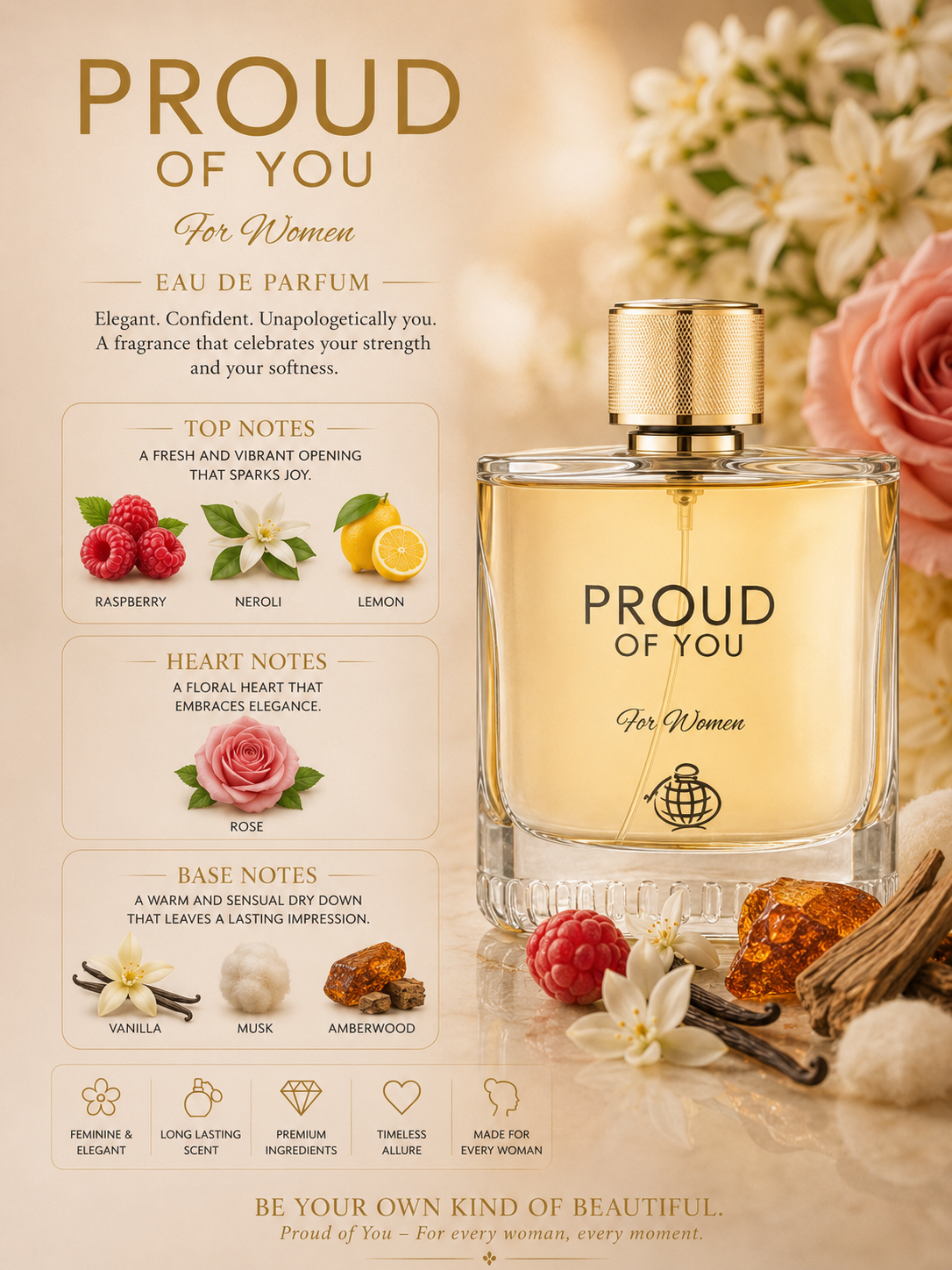 Proud of you for Woman EDP - Fragrance World - 100ml