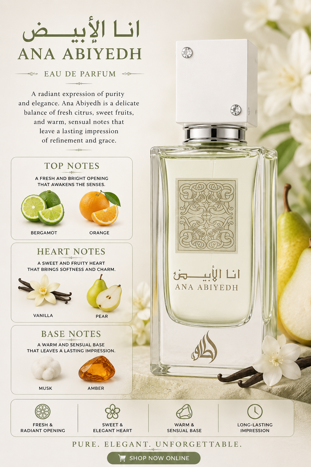 Ana Abiyedh - Lataffa - 60 ml