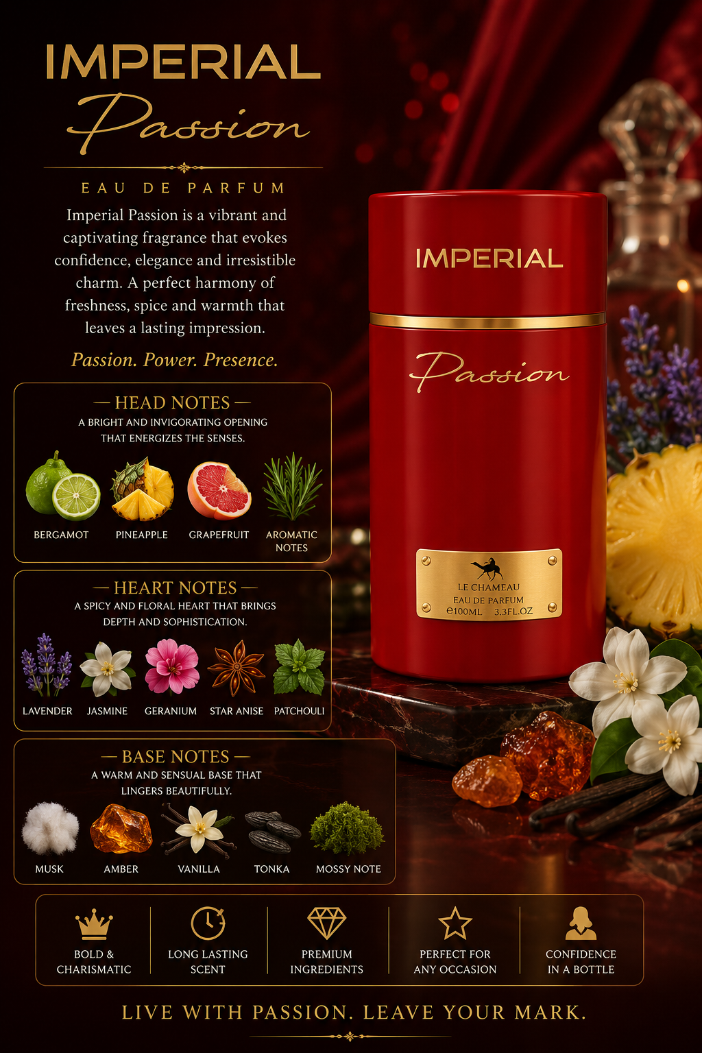 Imperial Passion EDP - Le Chameau - 70ml