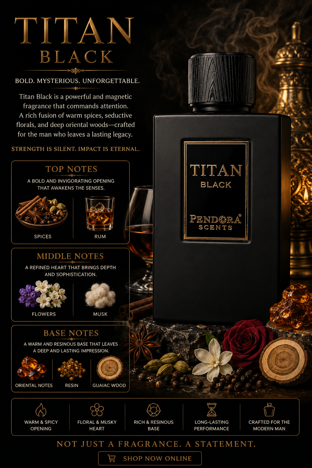 Titan Black - Pandora Scents - 100ml