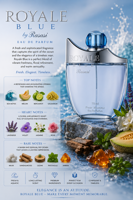 Royale Blue EDP - Rasasi- 75ml