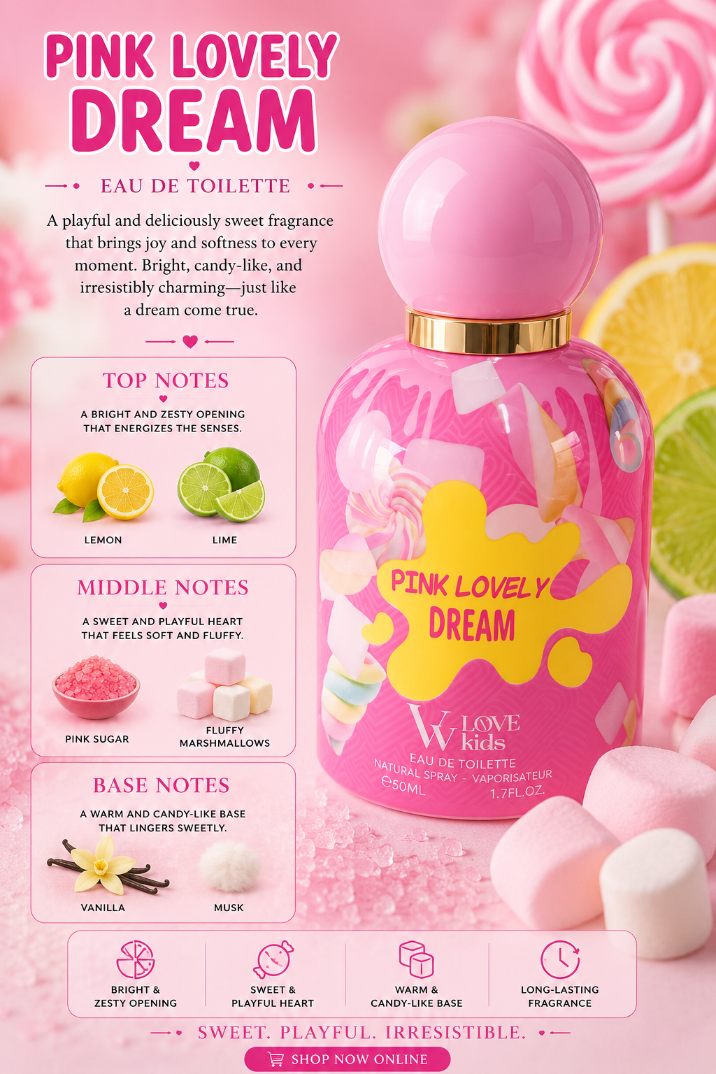 Pink Lovely Dream - W. Love Kids - 30ml