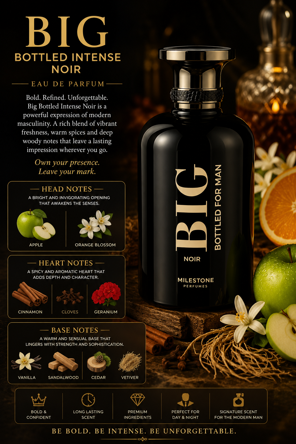 Big Bottled Intense Noir - Milestone - 100ml