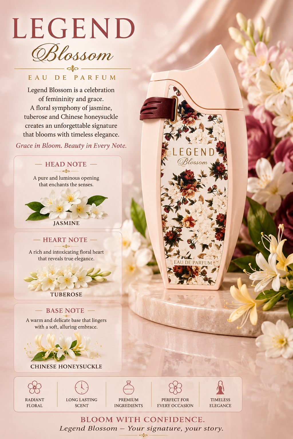 Legend Femme Blossom EDP - Emper - 80ml