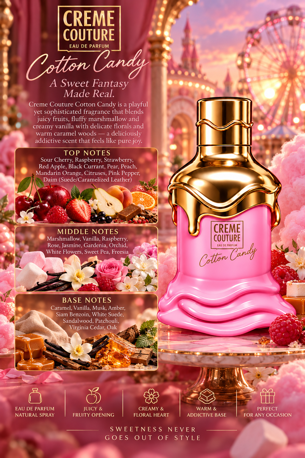 Creme Couture Cotton Candy - Le Chameau - 100ml