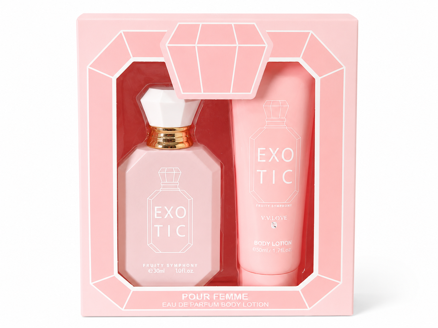 Fruity Symphony - V.V. Love Exotic - 30ml parfume and 50ml hand Lotion