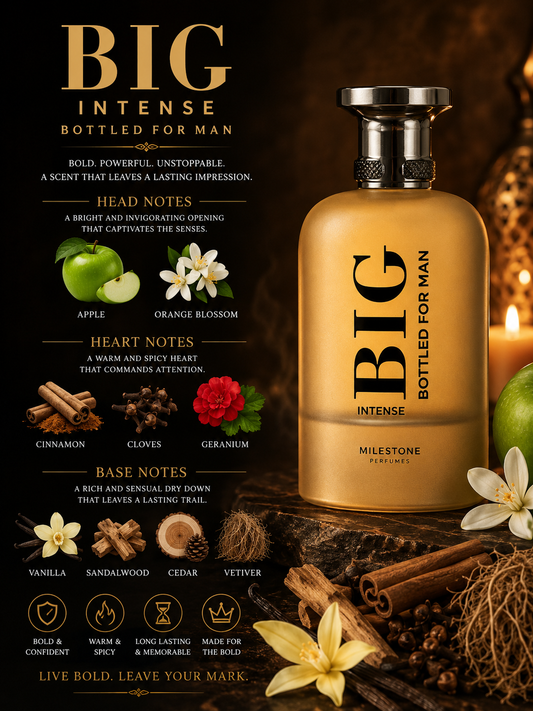 Big Intense Bottled For Man EDP - Milestone - 100ml