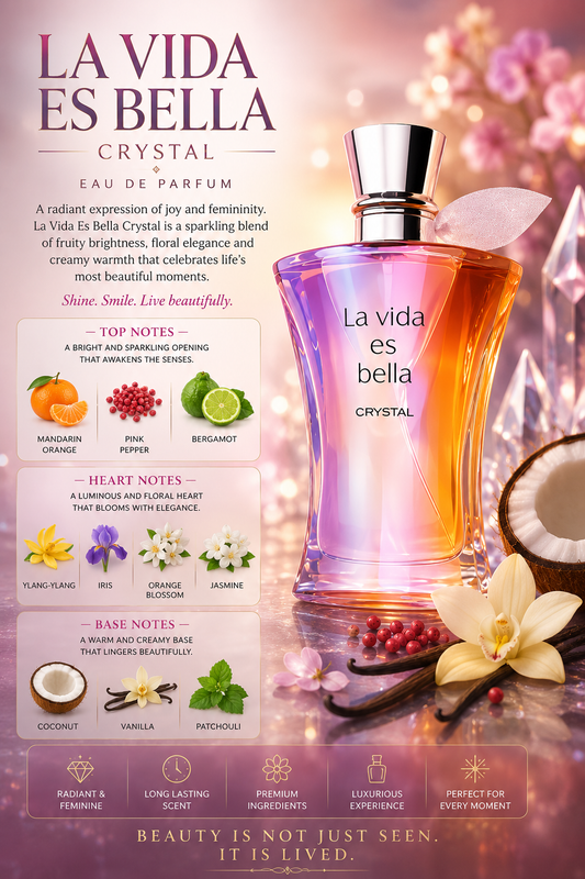 La Vida Es Bella Crystal - Fragrance World - 100ml