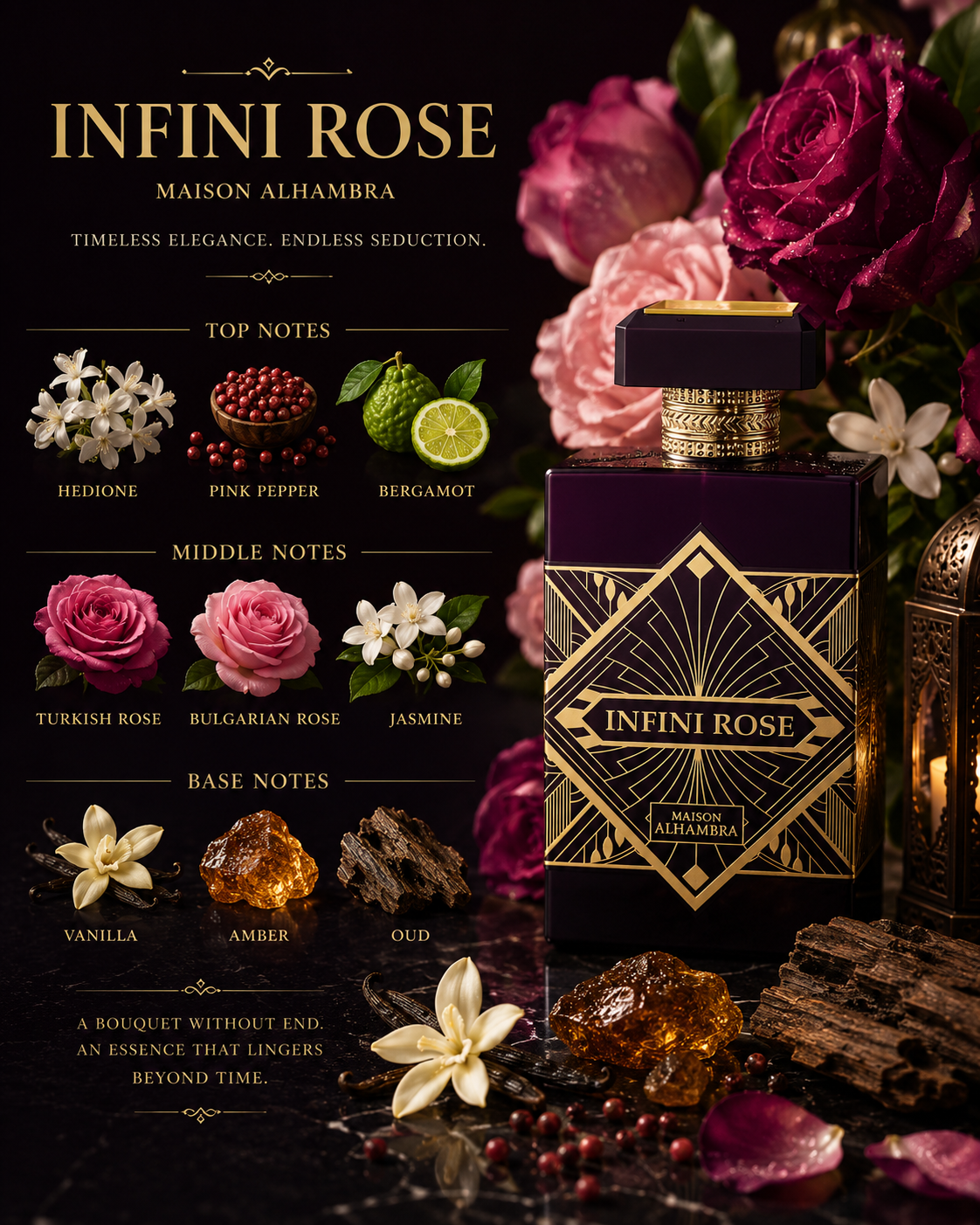Infini Rose EDP - Mayson Alhambra - 100ml