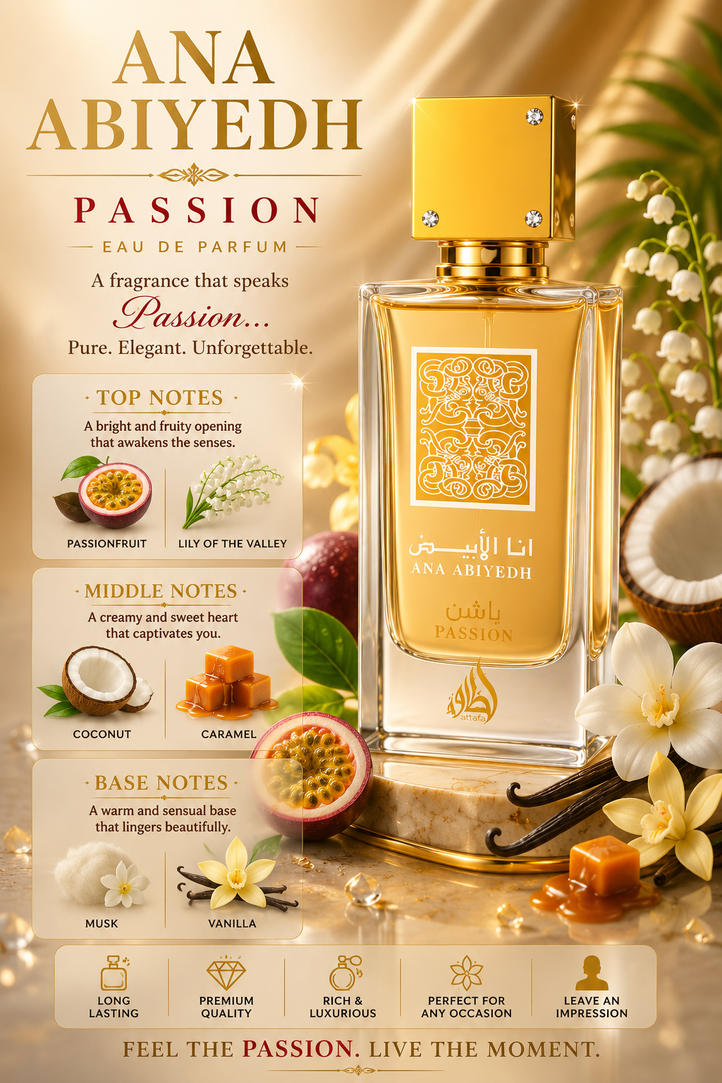 Ana Abiyedh Passion - Lataffa - 100ml