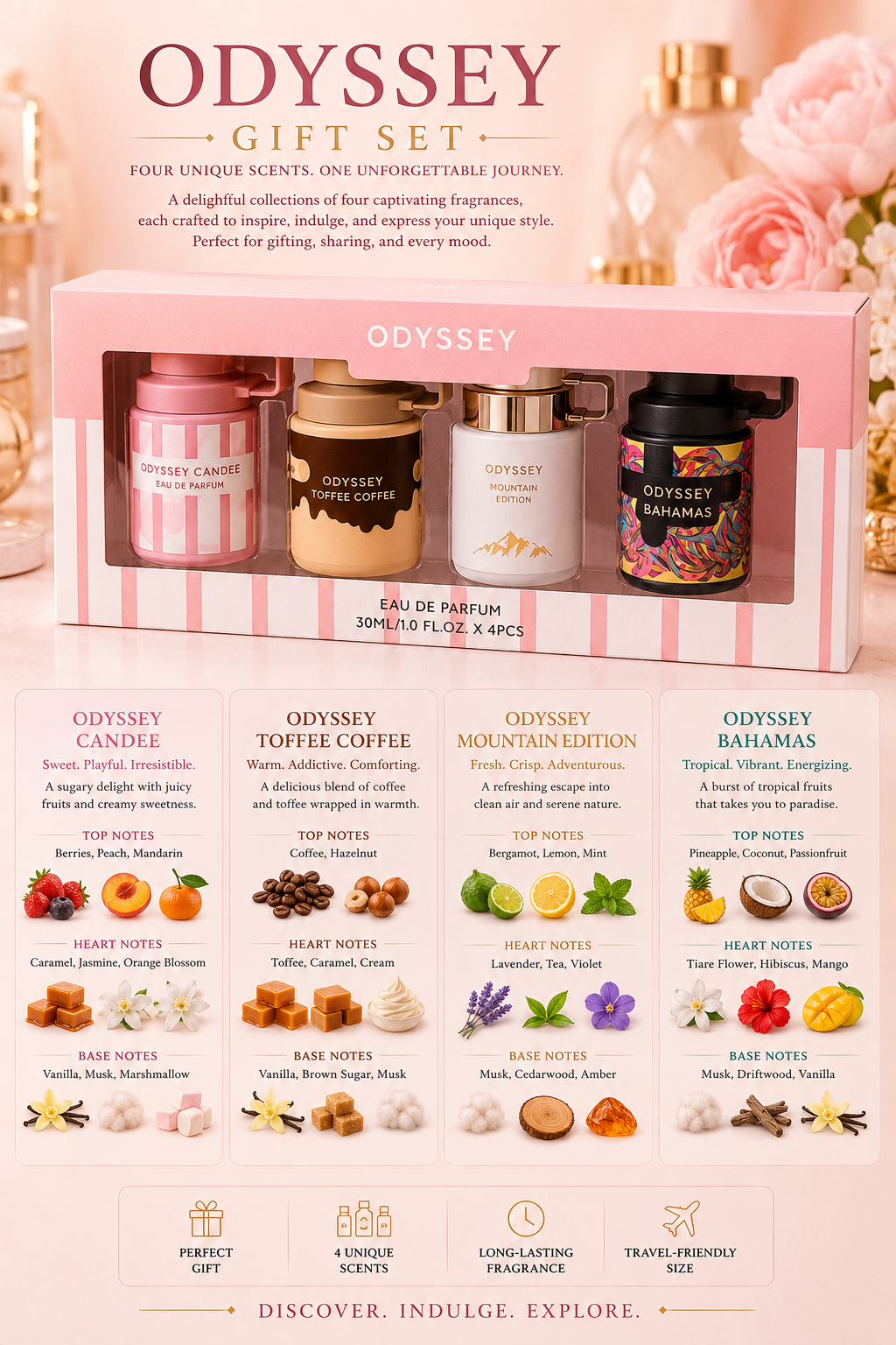 Armaf Odyssey Miniature Collection - Hers - 4x30ml