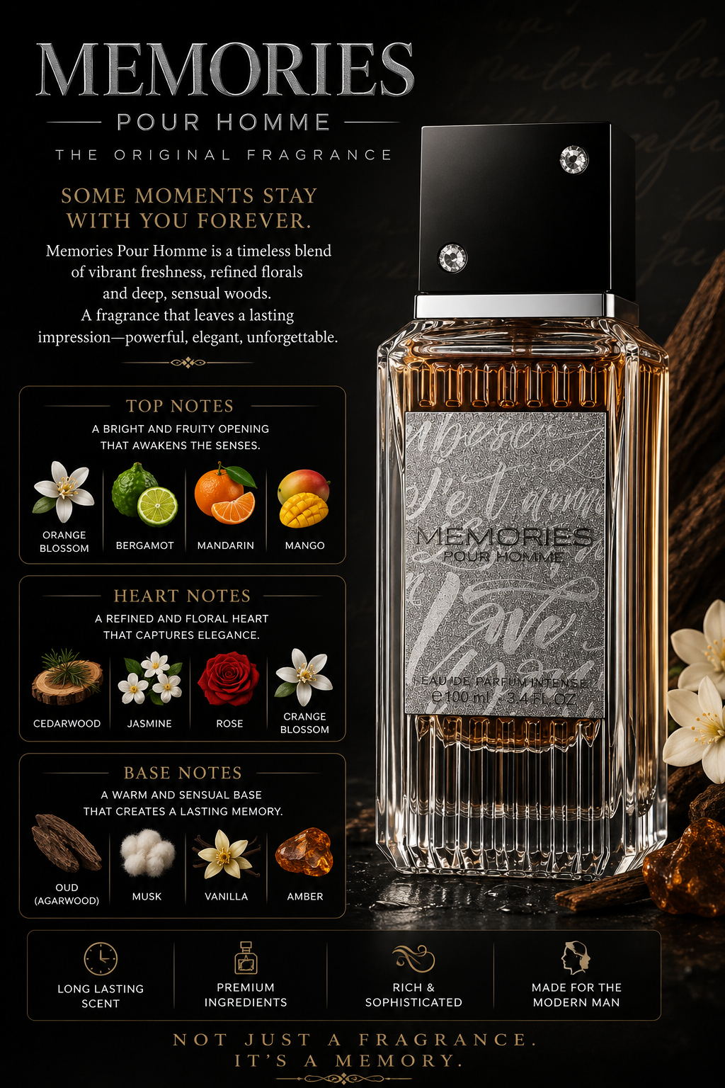 Memories Pour Homme - Fragrance World - 100ml
