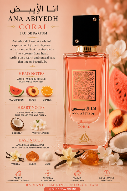 Ana Abiyedh Coral - Lataffa - 60ml