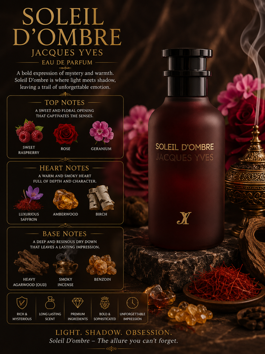 Soleil D'ombre EDP - Jacques Yves - Fragrance World - 100ml