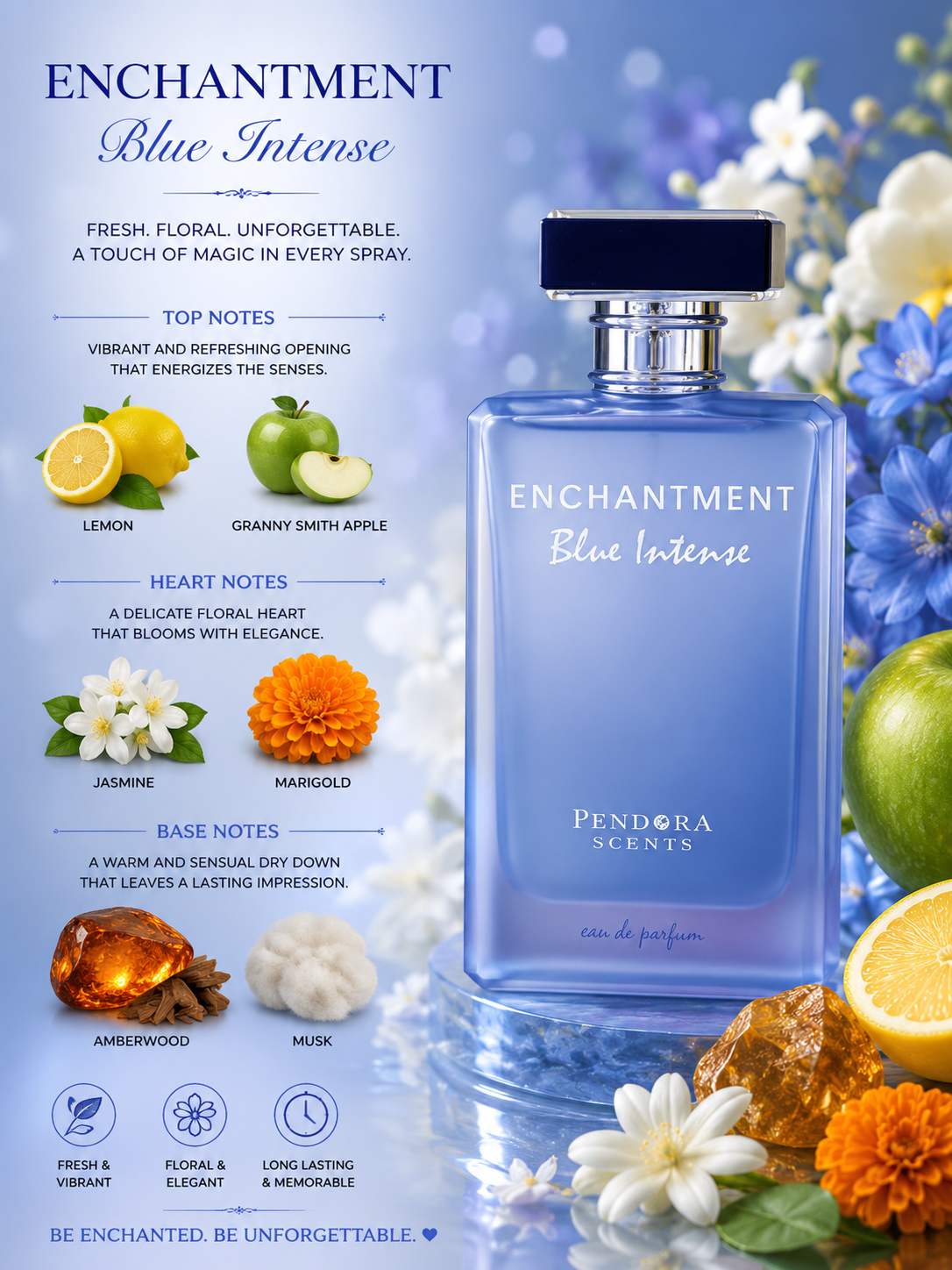 Enchantment Blue Intense EDP - Pandora Scents - 100ml