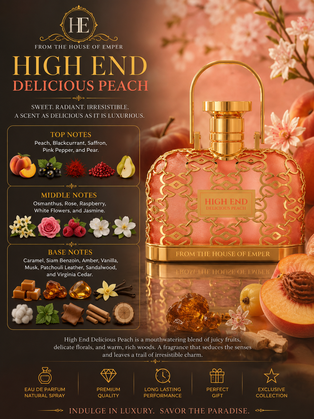 High End Delicious Peach - Emper - 100ml