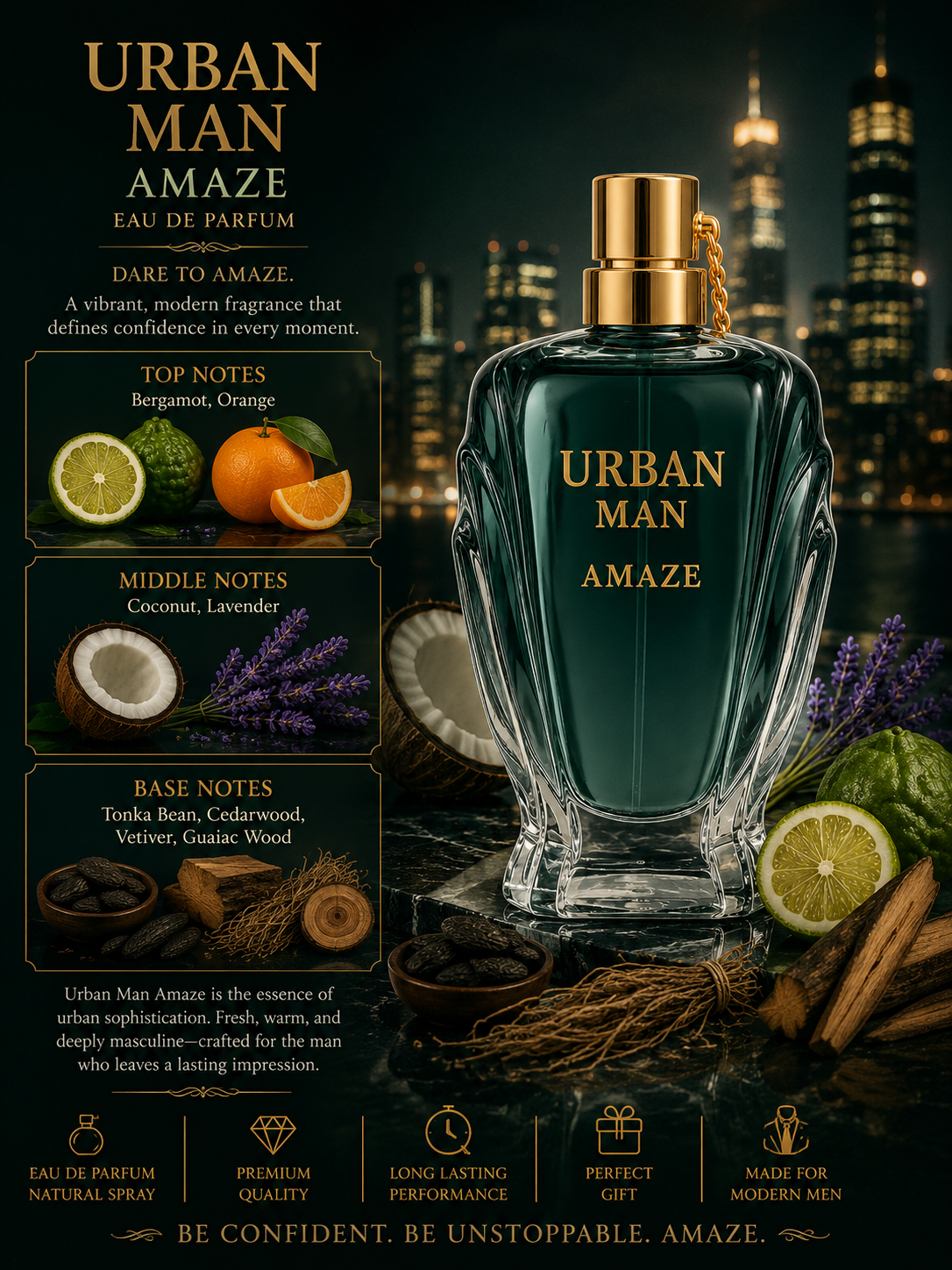 Urban Man Amaze - Fragrance World - 100ml