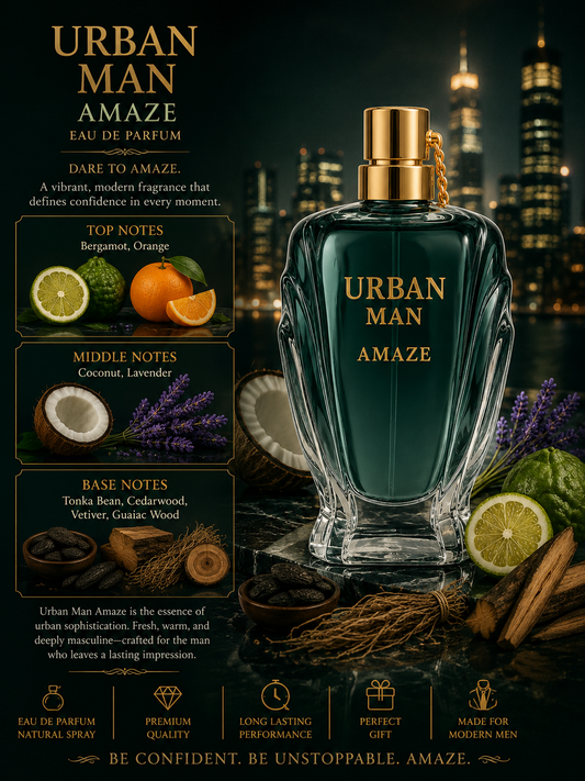 Urban Man Amaze - Fragrance World - 100ml