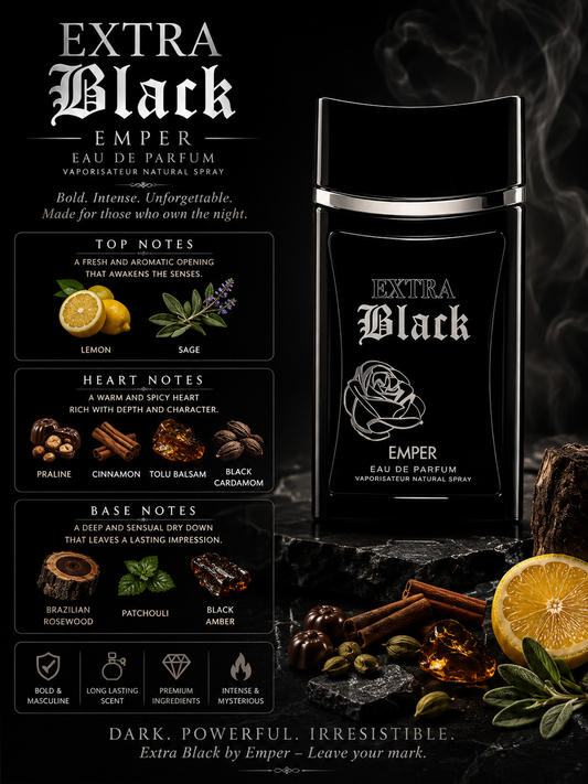 Extra Black EDP - Emper - 100ml