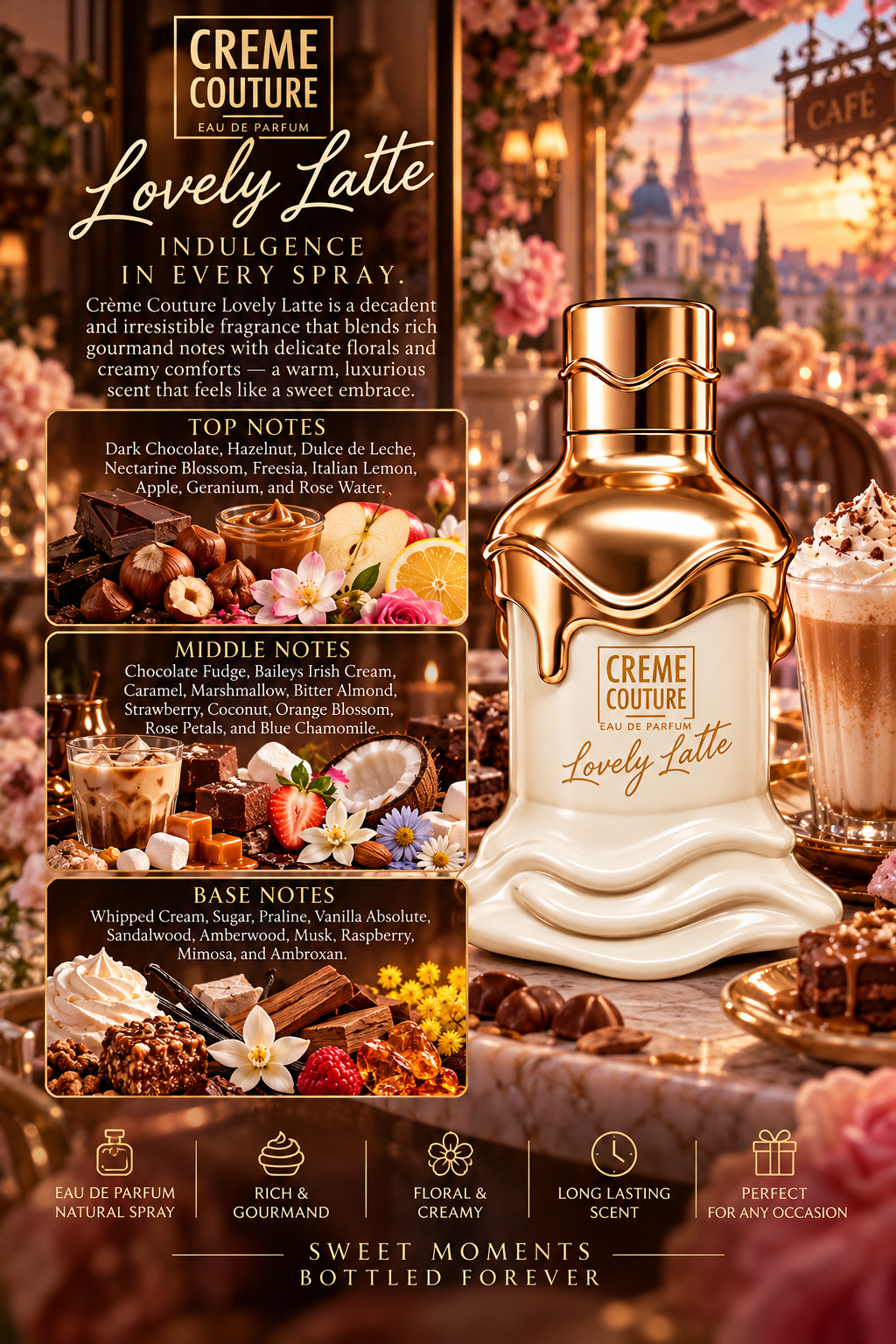 Crème Couture Lovely Latte Eau de Parfum - Le Chameau - 100ml